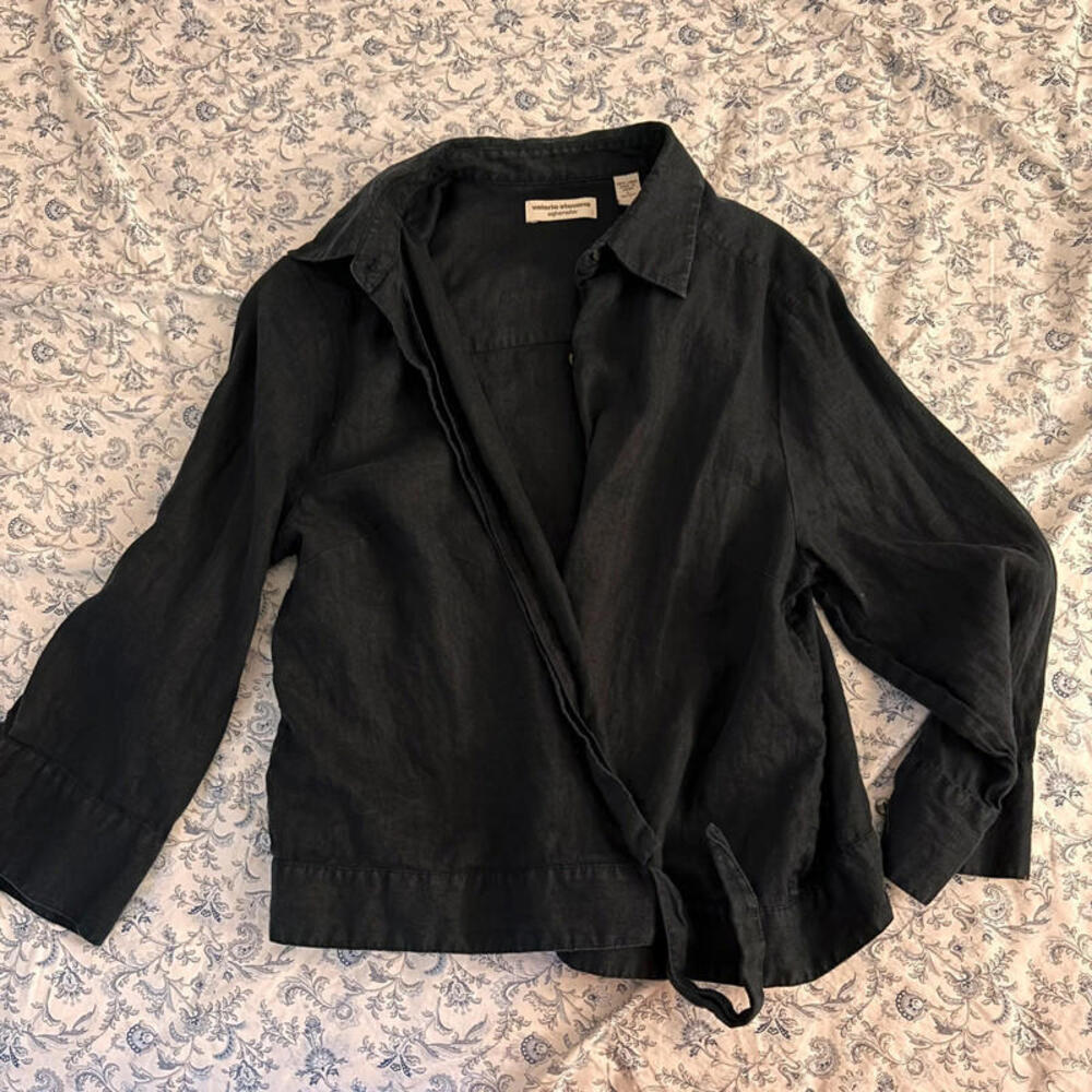 linen button up